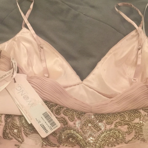 (10) SUE WONG Nocturne midi dress rose colour - Picture 7 of 15